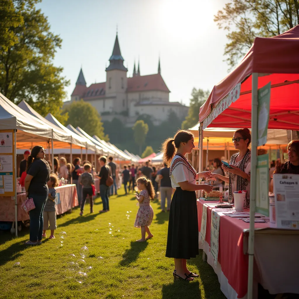 Targi informacyjne o świadczeniach społecznych dla społeczności.